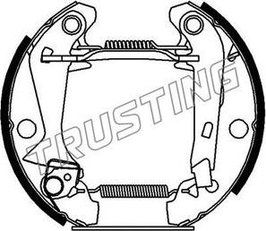 Trusting 6051 - Bremžu loku komplekts www.autospares.lv