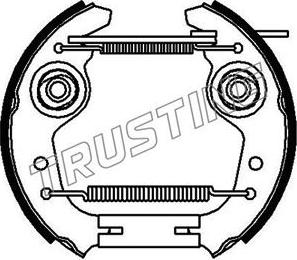 Trusting 6004 - Bremžu loku komplekts www.autospares.lv