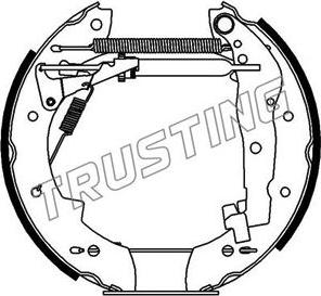 Trusting 6019 - Bremžu loku komplekts autospares.lv