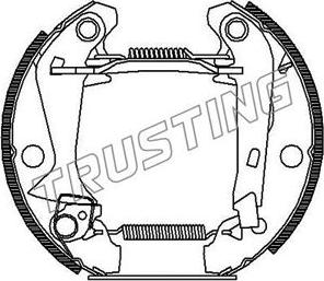 Trusting 6015 - Brake Shoe Set www.autospares.lv