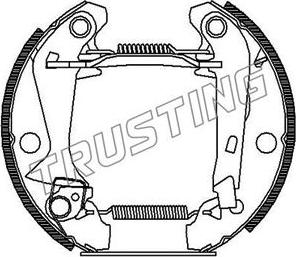 Trusting 601.0 - Bremžu loku komplekts www.autospares.lv