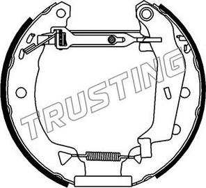 Trusting 6086 - Bremžu loku komplekts www.autospares.lv