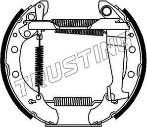 Trusting 6082 - Bremžu loku komplekts www.autospares.lv