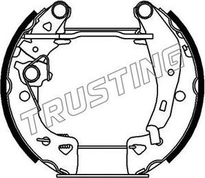 Trusting 6071 - Bremžu loku komplekts www.autospares.lv