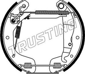 Trusting 6193 - Bremžu loku komplekts www.autospares.lv