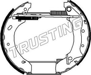 Trusting 6154 - Bremžu loku komplekts www.autospares.lv