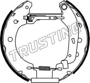 Trusting 6156 - Bremžu loku komplekts www.autospares.lv