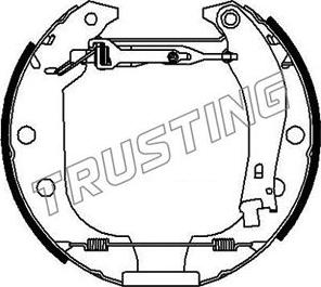 Trusting 6152 - Bremžu loku komplekts www.autospares.lv