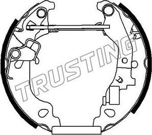 Trusting 6167 - Bremžu loku komplekts www.autospares.lv