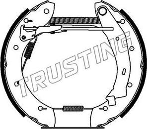 Trusting 6184 - Brake Shoe Set www.autospares.lv