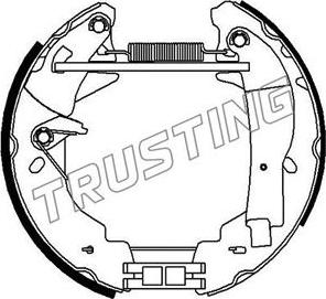 Trusting 6349 - Bremžu loku komplekts www.autospares.lv