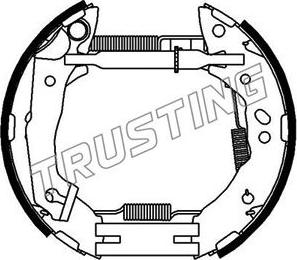 Trusting 6344 - Bremžu loku komplekts www.autospares.lv