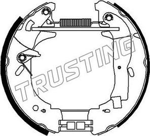 Trusting 634.0 - Bremžu loku komplekts www.autospares.lv