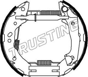 Trusting 6343 - Bremžu loku komplekts www.autospares.lv