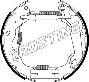 Trusting 6347 - Bremžu loku komplekts www.autospares.lv