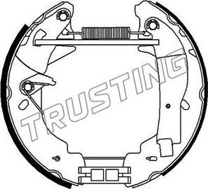 Trusting 635.0 - Bremžu loku komplekts www.autospares.lv