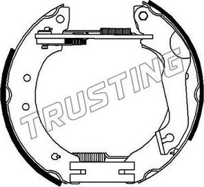 Trusting 6366 - Bremžu loku komplekts www.autospares.lv