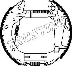 Trusting 636.0 - Bremžu loku komplekts www.autospares.lv