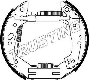 Trusting 6362 - Bremžu loku komplekts www.autospares.lv