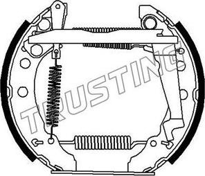 Trusting 630.0 - Bremžu loku komplekts www.autospares.lv