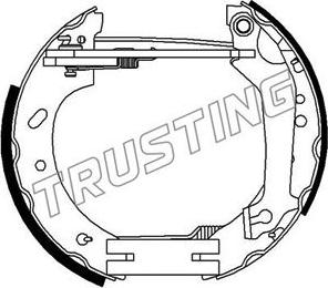 Trusting 6312 - Bremžu loku komplekts www.autospares.lv