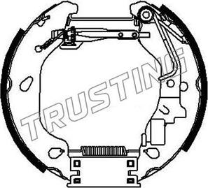 Trusting 6383 - Bremžu loku komplekts www.autospares.lv