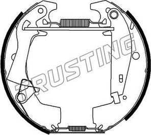 Trusting 6336 - Bremžu loku komplekts autospares.lv