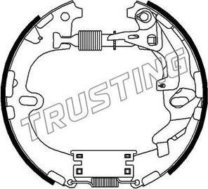 Trusting 633.0 - Bremžu loku komplekts www.autospares.lv