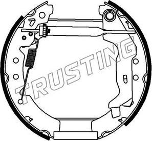 Trusting 6294 - Bremžu loku komplekts www.autospares.lv