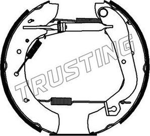 Trusting 624.0 - Bremžu loku komplekts www.autospares.lv