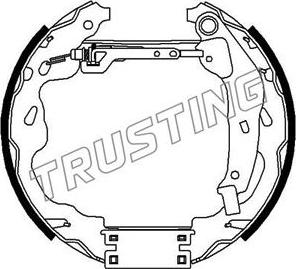 Trusting 6253 - Bremžu loku komplekts autospares.lv