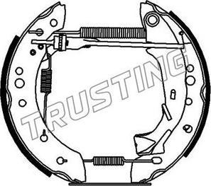 Trusting 626.0 - Bremžu loku komplekts www.autospares.lv