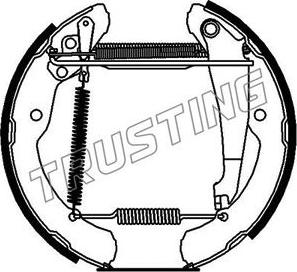 Trusting 6216 - Bremžu loku komplekts autospares.lv