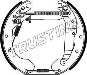 Trusting 6213 - Bremžu loku komplekts autospares.lv