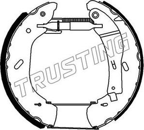 Trusting 6288 - Bremžu loku komplekts www.autospares.lv