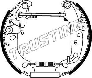 Trusting 6239 - Bremžu loku komplekts autospares.lv