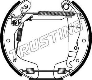 Trusting 623.0 - Bremžu loku komplekts www.autospares.lv