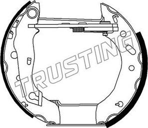 Trusting 627.0 - Bremžu loku komplekts www.autospares.lv