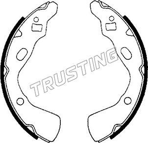 Trusting 049.140 - Bremžu loku komplekts www.autospares.lv