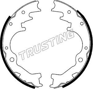 Trusting 049.142 - Bremžu loku komplekts www.autospares.lv