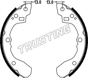 Trusting 049.147 - Bremžu loku komplekts www.autospares.lv