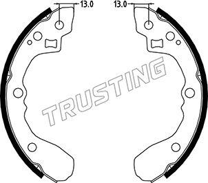 Trusting 049.154 - Bremžu loku komplekts www.autospares.lv