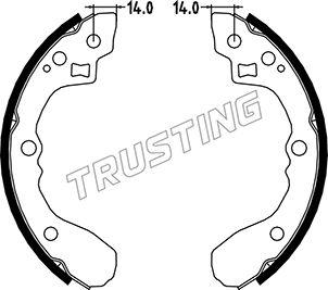 Trusting 049.151 - Bremžu loku komplekts www.autospares.lv