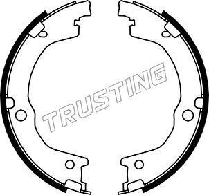 Trusting 049.165 - Brake Shoe Set, parking brake www.autospares.lv