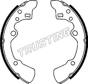 Trusting 049.135 - Bremžu loku komplekts www.autospares.lv