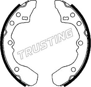 Trusting 049.128 - Bremžu loku komplekts www.autospares.lv