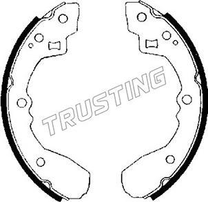 Trusting 049.122 - Bremžu loku komplekts www.autospares.lv