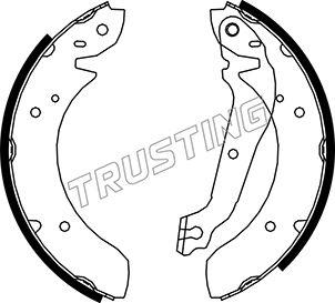 Trusting 049.171 - Brake Shoe Set www.autospares.lv