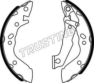 Trusting 046.202 - Bremžu loku komplekts www.autospares.lv