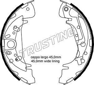 Trusting 046.207Y - Brake Shoe Set www.autospares.lv